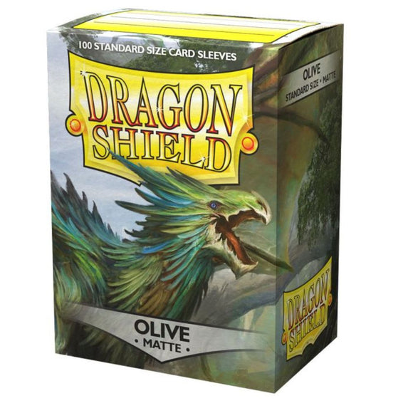 Dragon Shield Standard Card Sleeves Matte (100ct) - Olive