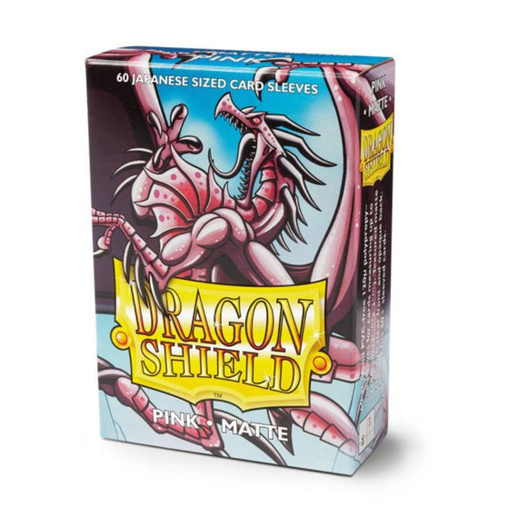 Dragon Shield Sleeves - Japanese size - Matte 60 Pink