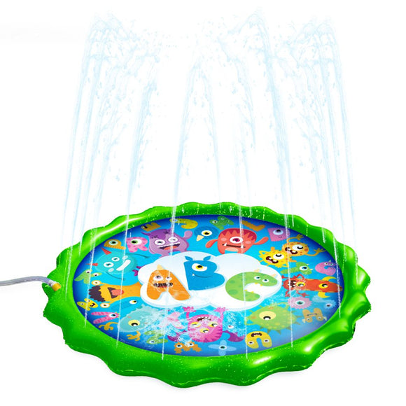 Splash Buddies Monster Abc Sprinkler Spray Mat- 60 Inch