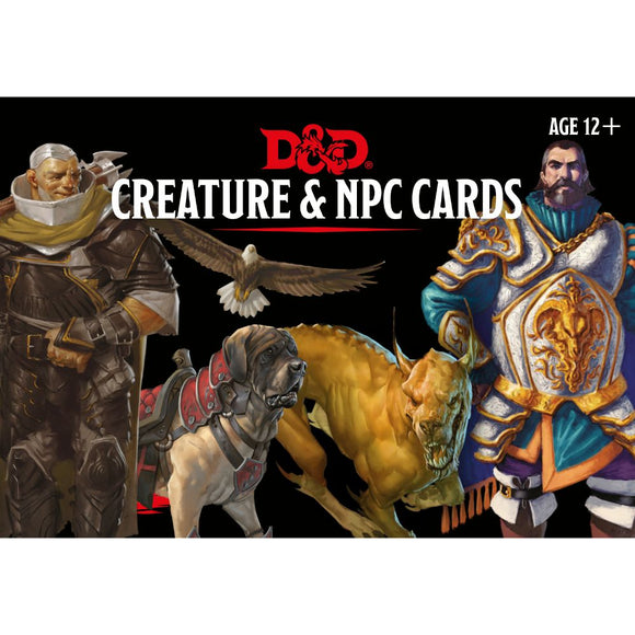 D&D Spellbook Monster Cards: NPCs & Creatures