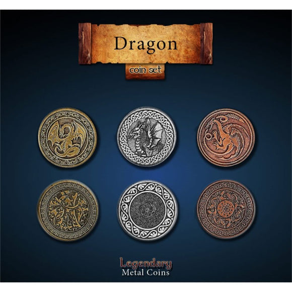 Legendary Metal Coins - Dragon Coin Set (24 coins)