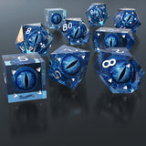 Dragon Eye Dice Set - Diamond Edge - Blue