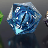 Dragon Eye Dice Set - Diamond Edge - Blue