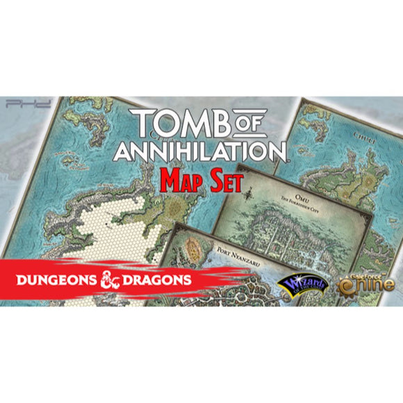 D&D Tomb of Annihilation Map Set (4-Maps)