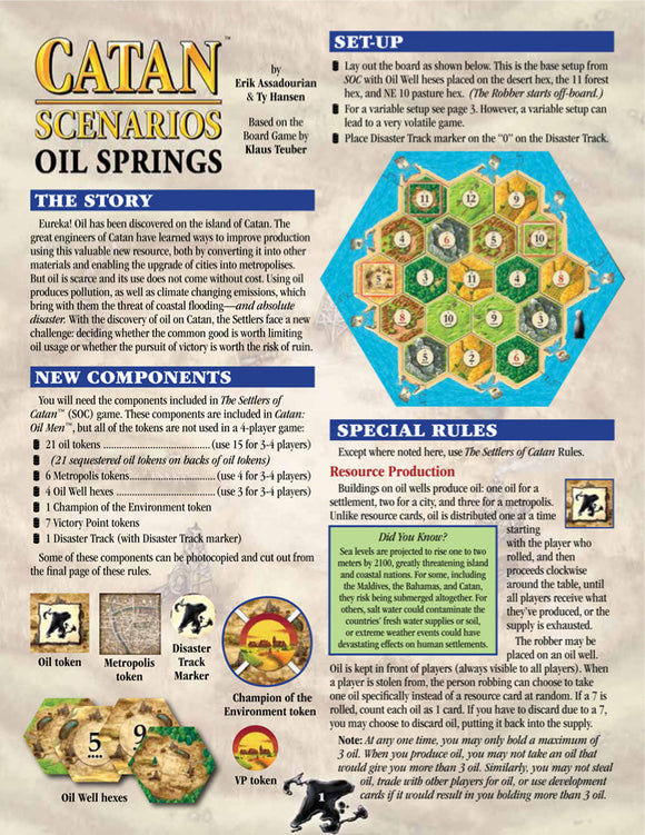 Catan Scenarios - Oil Springs