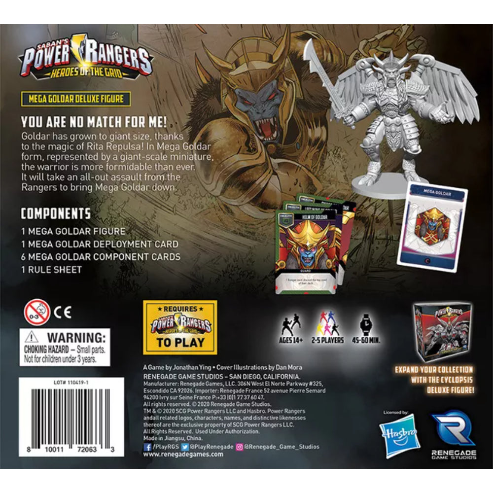 Power Rangers: Heroes of the Grid - Mega Goldar Figure – Meeps & Veeps