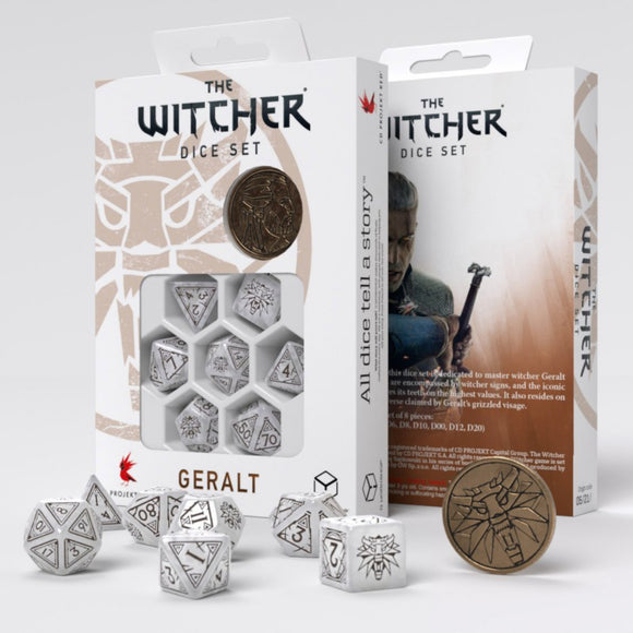 The Witcher Dice Set Geralt The White Wolf